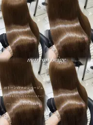 【髪へのご褒美に💆🏻‍♀️✨️】韓国風カット＋ケアカラー＋Aujua最高級ランク7step インメトリィ TR
