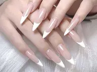 10本長さだし＋フレンチ、^_^ベースパラジェル無料！