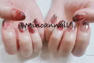 ハンドチップ10本長さ出し＋ワンカラー＋パーツ、ストーン乗せ放題