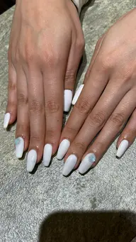 チップ長さだしワンカラー  ストーン30粒orパーツ1本ずつ