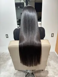 🫧柔らかく自然にしたい方向け🫧髪質改善ストレート(縮毛矯正)+全体プレミアム縮毛矯正+カット+ケラチントリートメント