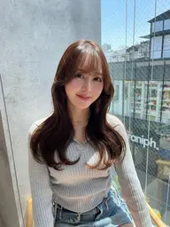 【4日5日限定🌝】韓国レイヤーカット❤️➕透明感カラー➕ナノスチームトリートメント🌟レイヤー/ボブ/韓国/ロング