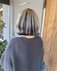 【アンブレラカラー】カット+カラー+ポイントケアブリーチ。