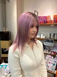 『ハイトーンを続けている方に🎀🪄』リタッチブリーチ➕オンカラー➕aujuaトリートメント