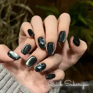 (オフなし) 【ショート】人気時短施術シンプル定額現品ネイルチップ―¥4580→4080