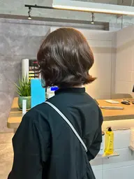 デジタルパーマ 韓国コテ巻き風パーマ+艶と動きのあるカット+2stepトリートメント👼🏻