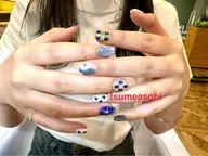 【オフ無し】ハンド❗️ショートネイル限定❗️お持ち込みデザイン＆パーツつけ放題☆（パラジェル変更可¥1,000）