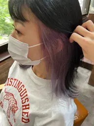 ✨🌺インナーカラー(ブリーチ1回) ＋ 最高級イルミナカラー ＋ ２step TR 🌺✨ 髪質改善/艶カラー