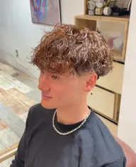 メンズカット+スペインカール