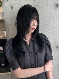 🌙3月限定|デザインカット+髪質改善カラー 🕯️ 形も艶も最高仕上がり