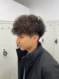 メンズカット + パーマ