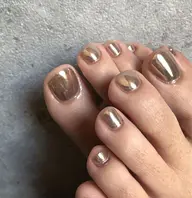 【オフ有り】フットネイル👣ワンカラー/ラメグラ/マグネット