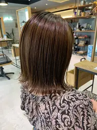 【伸ばし中の方に✨】前髪カット+外国人風カラー +エミームトリートメント
