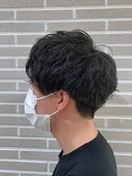【平日限定】メンズカット+ナチュラルパーマ 施術時間90〜120分程度