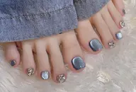 【フット】【マグネット+4本パーツ埋め尽くし】6900円ソフトジェルオフ無料