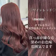 (暖色にしたい方)ブリーチなしダブルカラー➕炭酸SPA➕カット➕コテ巻き💖