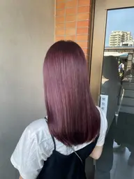 【透明感抜群✨】カット＋ブリーチなしダブルカラー＋ケアトリートメント