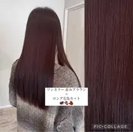 【新規様】ワンカラー🥣🐾＋カット✂️【ミディアム ・ ロング】《minimo限定価格‼️》