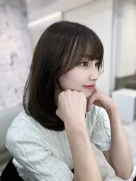 前髪➕顔周りカット💓＆前髪縮毛💝＆ハホニコTR💖