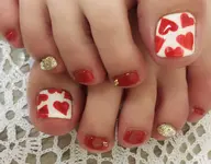 初回付替オフ無料✨️フットデザインネイル☆お好きなアート2本カラー2色まで♪8500円