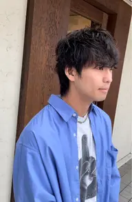 メンズスタイルカット＋ナチュラルパーマ来店２​〜​3回目方へ¥10990（デザインパーマ変更¥2200​〜​🉑）