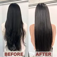 🍎カット➕ストレートバーマ　自然な柔らかさを残しながらのストレートに/ふんわり感と艶感で可愛らしく仕上がります♡