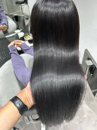 カット+カラー+髪質改善ULTWAトリートメント+マイクロバブル（胸下+1000円）