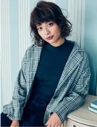 似合わせカット+柔らかデザインパーマ