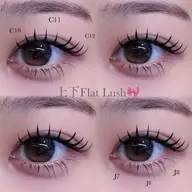 【上下エスクテ🧸🎀】フラットラッシュ100本×下エク40本🎶オフ+550円✨(美容コーティング仕上げ🪄︎︎◝✩)