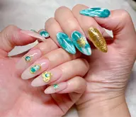 平日限定‼️10本長さだし💅🏽持込デザインパーツ乗せ放題💎パーツ持込OK🫶（平日以外¥14000）