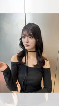 🩷前髪、韓国ヘアお顔周りカット×韓国巻き髪セット🩷