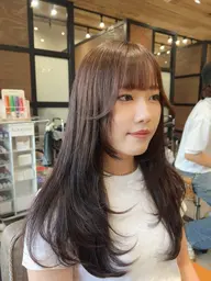 【ご新規様🌟minimo限定】韓国レイヤーカット+カラー+セラミドトリートメント🫧 6000円