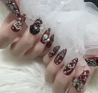 【チップ長さだし】(180分)アート10本◎パーツ/シール無制限付け放題¥13900