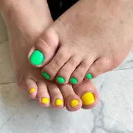 🌈2色選べる🩷🧡フット ワンカラー🔅初回オフ無料