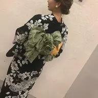 夏祭りは浴衣でお出かけ🫧浴衣着付け+ヘアセット🎐¥9,000