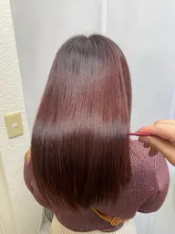 【💗可愛くモテ髪に!艶感🆙💗】カット➕ピンクカラー ➕rame rame ケラチントリートメント➕超音波アイロン