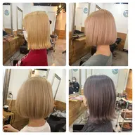 🥉人気No3🌸ショート&ボブ限定🌸トリプルカラー(ケアブリーチ×2+カラー)&前処理&1step補修トリートメント