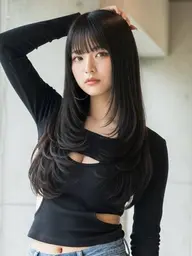 髪質改善 小顔似合わせカット+ナチュラルな質感の縮毛矯正+美容液TR+内部補修1ステップトリートメント