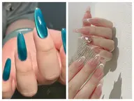 💥人気No.2💥☆チップ長さだし☆マグネットフレンチ/ぷるぷる