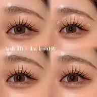 【パリエク】まつ毛パーマ+フラットラッシュ140本/コーティング付き