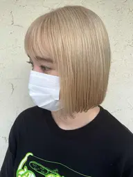 🥥BASE.awaji🥥カット&ダブルカラー(ブリーチリタッチ)&プラチナトリートメント