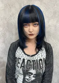 ❤︎【染めないイヤリングカラー⁉️】❤︎シールエクステ10枚〜🌈コテ巻き仕上げ♡