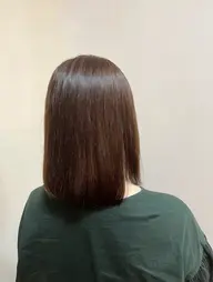 【髪もツヤツヤ】【キレイにサラサラ】🌟暖色系カラー×3STEPトリートメント🌟