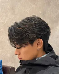 カット+フェザーパーマ