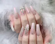 🫧【ハンド長さだし】初回ソフトジェルオフ無料💕チップ長さだし＋持ち込みデザインアート6本