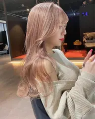 【🍭KISS髪色進化🍭】カット+ケアブリーチWカラー+Aujuaリペアトリートメント