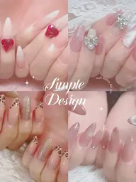 人気No.1✨チップ長さだしアートコース💜持ち込みデザインOK💗オフ無しの方はコチラ👇