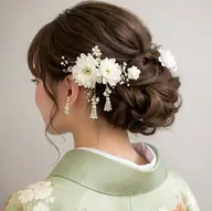 🌸入学式・卒業式におすすめ🌸訪問着着付け＋ヘアセットのセットメニューです💐大切な1日を、上品で崩れにくいスタイルに