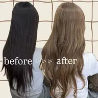 【黒髪卒業👋🏻👋🏼】ケアブリーチ➕カラー🤍ダメージ補習トリートメント付き🫧