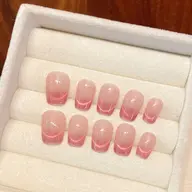 🎀🎀チップ長さだし＋マグネットフレンチ🎀🎀6500【ジェルオフ無料ケア込み】